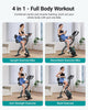 MERACH 4 in 1 Foldable Stationary Exercise Bike with Exclusive APP for Home Gym