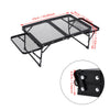 Portable Camping Table Folding Storage Outdoor Garden Desk Mesh Top Extendable