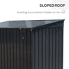 Lockable Metal Garden Wheelie Bin Storage Cabinet Bicycle Bike Shed Storage Tool