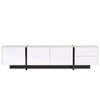 TV Stand Cabinet Unit Modern High Gloss Front 3 Doors TV Entertainment White
