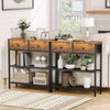 Console Table Hallway Table w/ 2 Non-woven Drawers Sofa Table Side Table