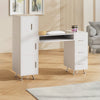 Manicure Storage Table Makeup Station Nail Desk Workstation Shelves Equipment