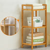 3/4/5 Tier Bamboo Shoe Rack Footwear Organiser Wooden Book Storage Shelves Stand