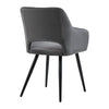 Grey Velvet Dining Chairs of 2 Dining Room Kitchen Chairs Set Modern