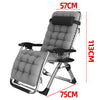 Outdoor Reclining Zero Gravity Chair Extra Wide Adjustable Garden Sun Lounger UK