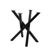 2PC Industrial Metal Steel Table Legs Cross X Frame for Dining/Bench/Office/Desk