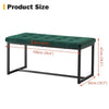Green Velvet Padded Bed Bench Dining Bench Ottoman Stool Living room Modern