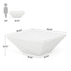 Square Coffee Table with Faux Marble Tabletop, Large Modern Living Room Table