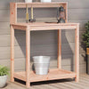 Iiaky Potting Table with Shelves 82.5x50x109.5 Solid Wood ,Wooden Garden T5Z2