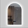 Anti Fog Arch LED Bathroom Mirror Wall Mounted Bluetooth Speaker Digital Display