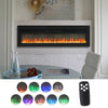 70" Electric Wall Mounted LED Fireplace 9 Flame Color Inset/Standing Fire Stove