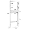 Over The Toilet Bathroom Storage Shelf Space-Saving Organizer with 2 Drawers