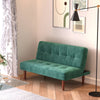 Green 2 Seater Sofa Bed Recliner Sofabed Settee Bedroom Sofa Single Sleeper Bed