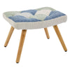 Boucle Rocking Chair with Footstool Lazy Cozy Leisure Seating for Living Room