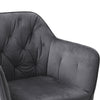 Set of 2/4 Grey Modern Velvet Kitchen Dining Chairs Soft Padded Seat Metal Legs