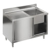 Sink Stainless Steel Catering Kitchen Cabinet Single Bowl 1.0 Unit LH Drainer UK
