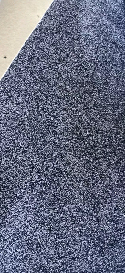 10ft x 13ft. Quality Carpet, Anthracite, Felted Back. FREE GRIPPERS per Roll.