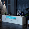 Modern 160cm TV Unit Cabinet Stand - High Gloss with RGB LED Lights UK Stock