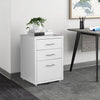 3 Drawers Mobile Filing Cabinet Home Office File Storage Small Bedside Table