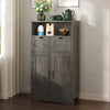 Rustic Grey Sideboard Cabinet Kitchen Organisation Living Room Cupboard Storage