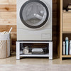 Washing Machine Pedestal Tumble Dryer Base with Storage Shelf Non-slip White NEW