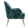 Velvet Scallop Shell Back Tub Chair Armchair Dressing Sofa Stool Bedroom Lounge