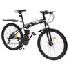 Mountain bike disc brake bike 26" 21-Gang MTB black+white mountain bike