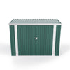 Galvanized Steel Garbage Bin Storage Shed Garden Dustbin House Pent Roof Outdoor