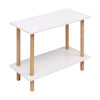 Simple Coffee Table White Sofa Side Table End Table for Living Room Modern