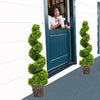 2X Realistic Potted Topiary Trees Artificial Boxwood Fake Grass Plant Tree Ball