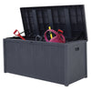 200-600L Outdoor Storage Box Large Patio Garden Deck Container Chest Wheels