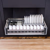 PULL OUT WIRE BASKETS KITCHEN CABINET CHROME SOFT CLOSE RUNNERS LARDER CUPBOARDS