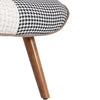 Patchwork Chair, Accent Armchair with Ottoman Single Sofa Chair with Footstool