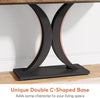 Tribesigns Industrial Console Table, 100 cm Narrow Entryway Foyer Table,Rustic