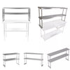 Commercial Catering Stainless Steel Over Shelf Kitchen Prep Work Table Bench UK