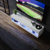 130cm Wall Mounted TV Unit Cabinet Floating TV Stand High Gloss With LED Lights