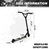 100/200mm WheelsFolding Kick Push Scooter Teens Adult Ride on Adjustable Height