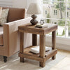 Tribesigns Side Table with Wooden Shelf, 50×50×65 cm Sofa Table & End Table