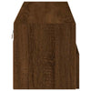 TV Wall Cabinet Brown Oak 100x30x30 cm Engineered Wood