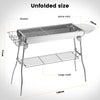 Folding BBQ Charcoal Barbecue Grill Stainless Steel Garden Picnic Camping Stove