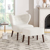 Sale! Teddy Fabric Armchair Cocktail Wing Back Chair Lounge Sofa w/Footstool Set