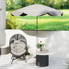 Standing Rattan Garden Egg Chair with Headrest, Charcoal Grey