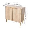 2 Door Cabinet Wooden Cupboard Bedroom Hallway Furniture with Adjustable Shelves