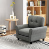 Tufted Upholstered Living Room Chair Reading Armchair w/ Cushion