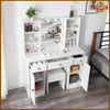 Dressing Table with 10 LED Lights Mirror Stool Bedroom Makeup Desk Vanity Set