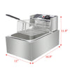 10L Electric Deep Fryer Tank Fat Chip Fry Frying Stainless Steel Commercial UK