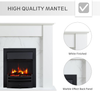 Fireplace Mantel Surround Traditional Oak Veneer Frame Wall Mount Decorative