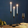 3x Candlestick Holders Tall Candle Holder Metal Candelabra Wedding Table Manners