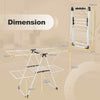 Stable A-shaped Stainless Steel Frame Foldable Clothes Drying Rack