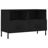 TANZEM TV Cabinet Black 80x36x50 Engineered Wood,TV Stand, Industrial A4L6